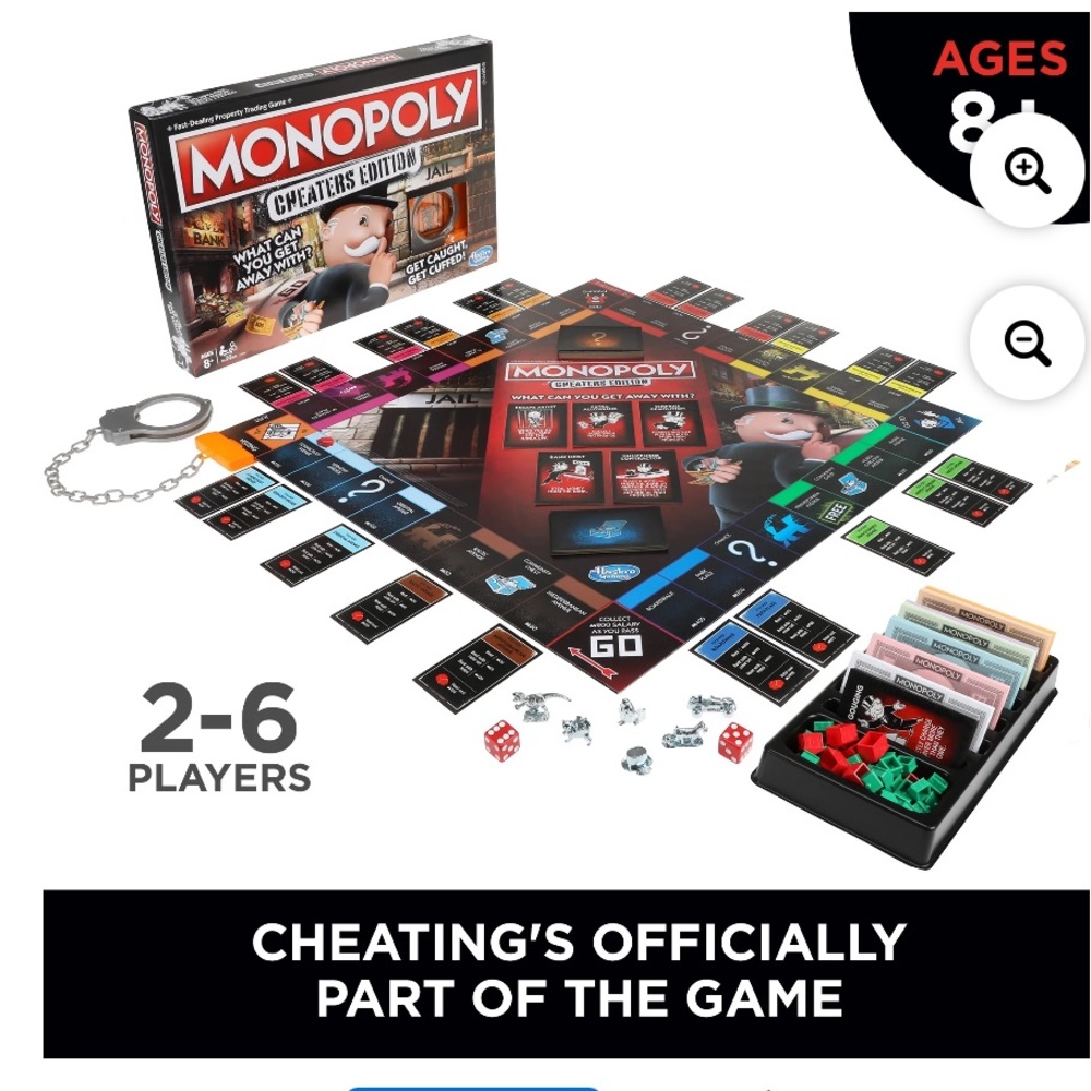 Monopoly Cheaters Edition Board Game (NWT)